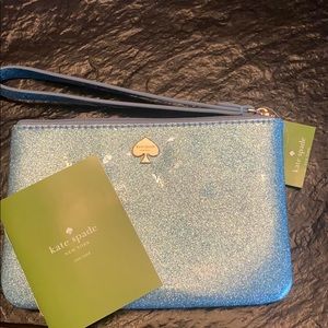 Blue glittery Kate Spade bag